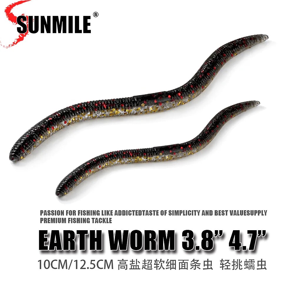 Soft Plastic Lure - SUNMILE umpan pancing lembut Worm Senko