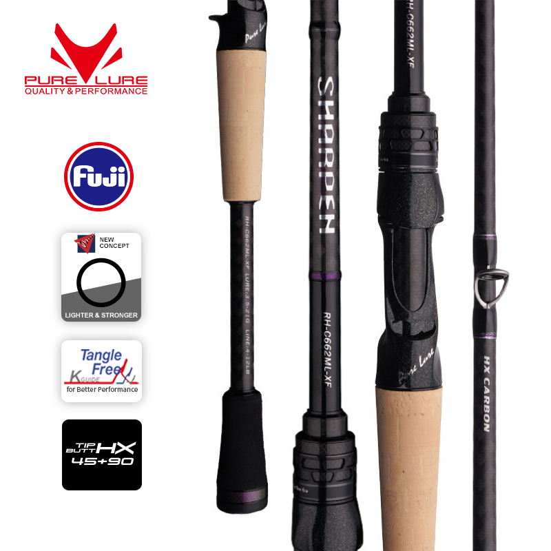 Fishing Equipment Brands - PURELURE joran aksi XF/MF, joran pancing