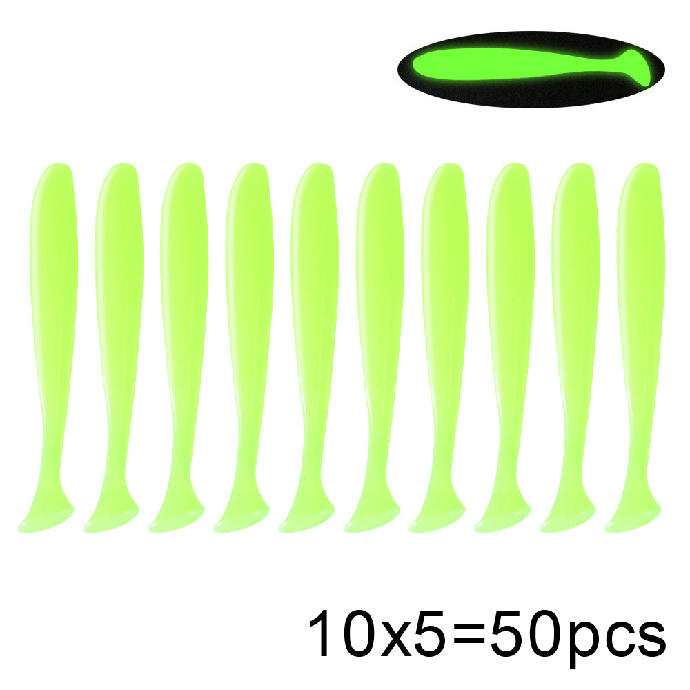 QXO 50 buah/lot umpan berenang - Soft Plastic Lure ulasan dan harga